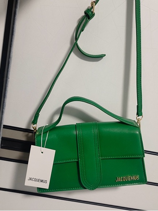 Jacquemus Handbags - Jacquemus Green Leather Shoulder Bag with Top Handle